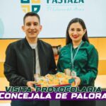 La concejala del cantón Palora, Gabriela Ortiz, fue recibida por el Prefecto André Granda