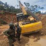 Sin tregua a la minería ilegal: El Ejército Ecuatoriano continúa golpeando sus estructuras criminales con pérdidas que superan los UDS 169.500, en Napo